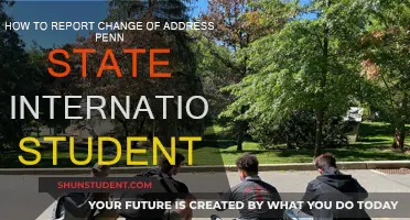 International Students: Reporting Change of Address to Penn State