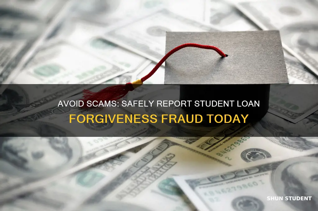 how to report student loan forgiveness scams