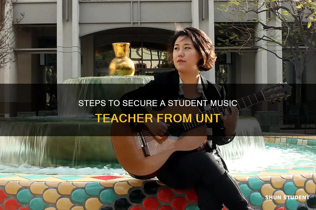 how to request a student music teacher from unt