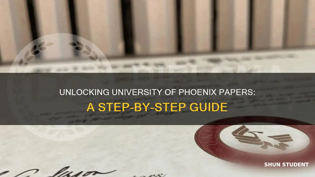 how to retrieve student paper from university of phoenix