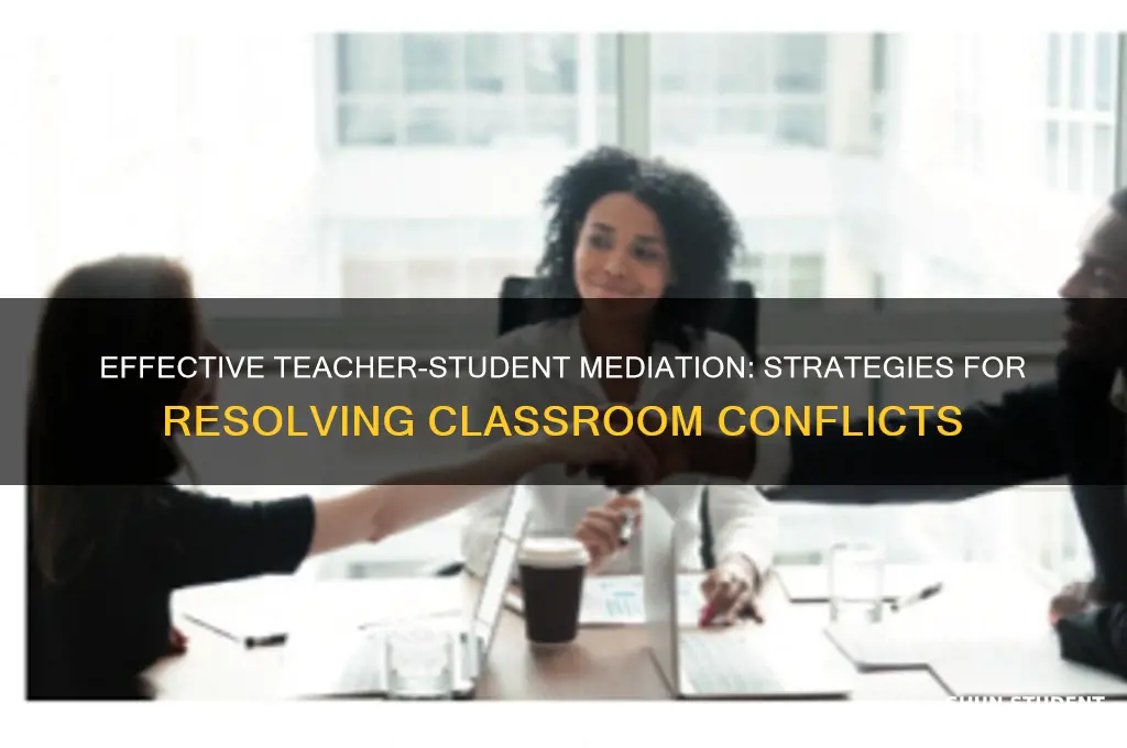 how to run a teacher student mediation