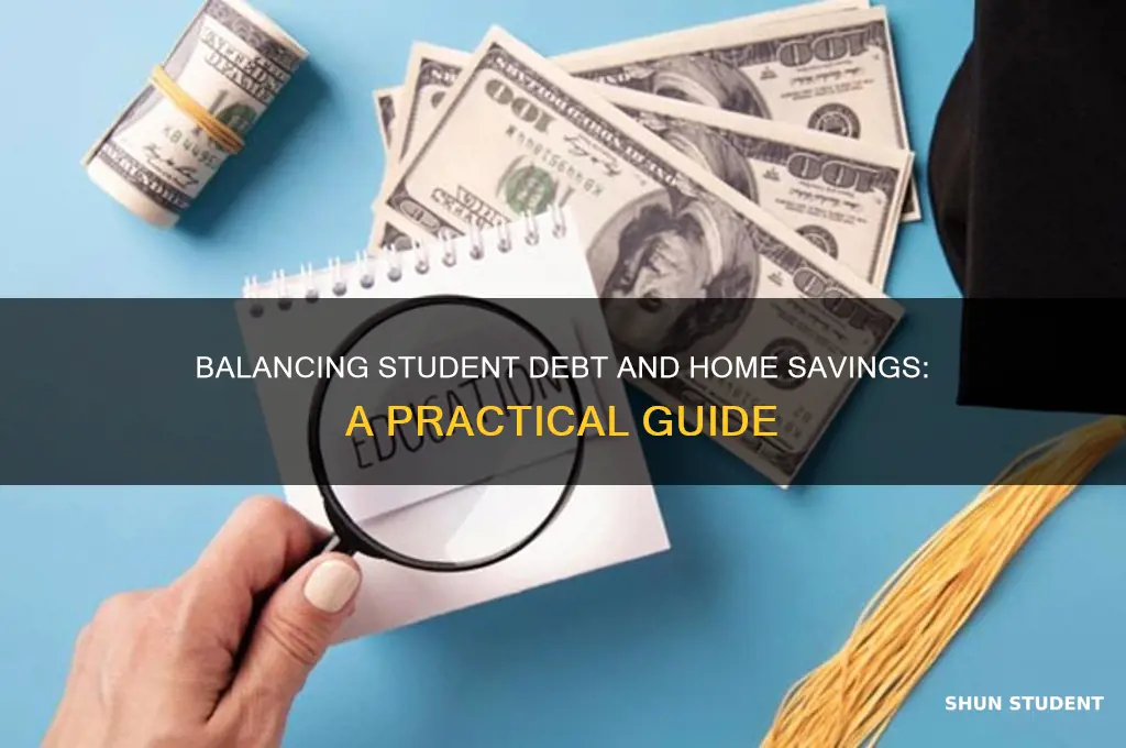 how to save for a house while paying student loans