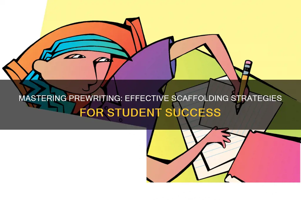 how to scaffold students when teaching prewriting strategies