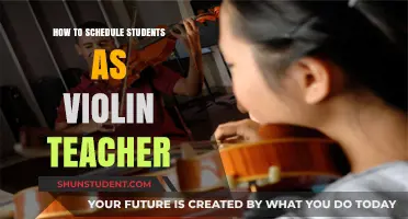 Efficient Violin Teaching: Mastering Student Scheduling for Busy Instructors