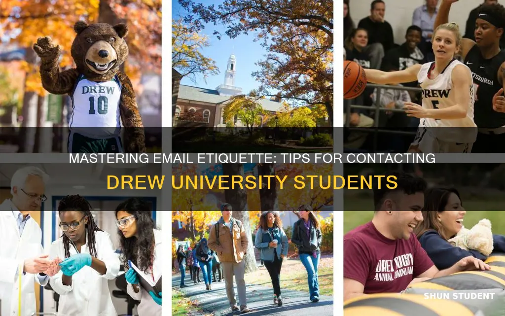 how to send mail to college students at drew university