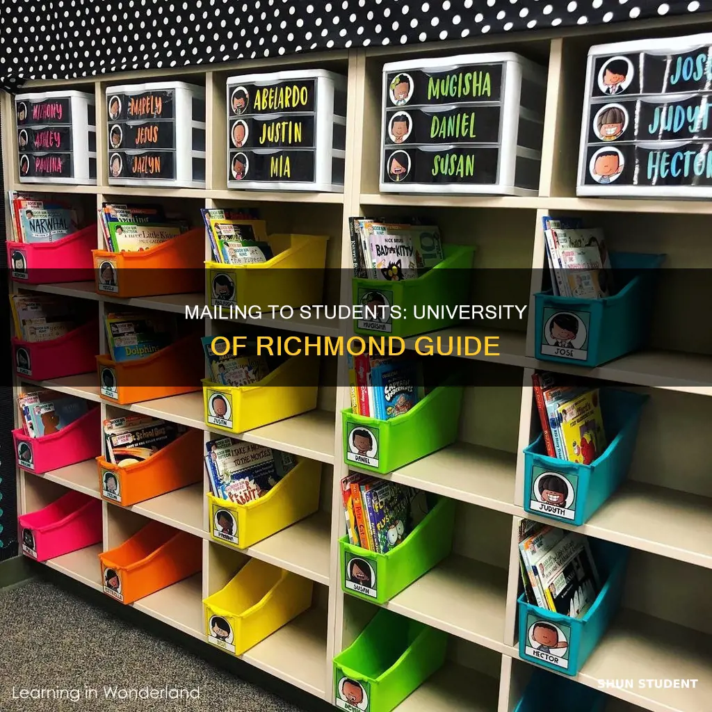 how to send mail to student university of richmond