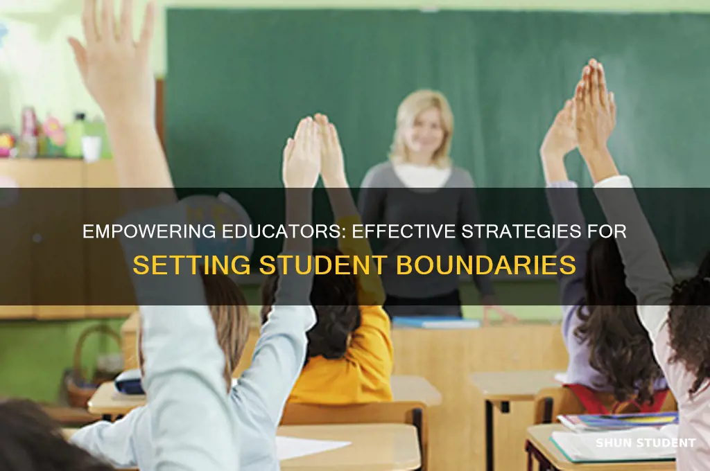 how to set boundaries with students as a teacher