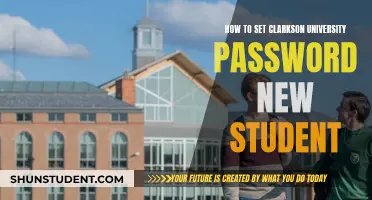 Setting Up Your Clarkson University Password as a New Student