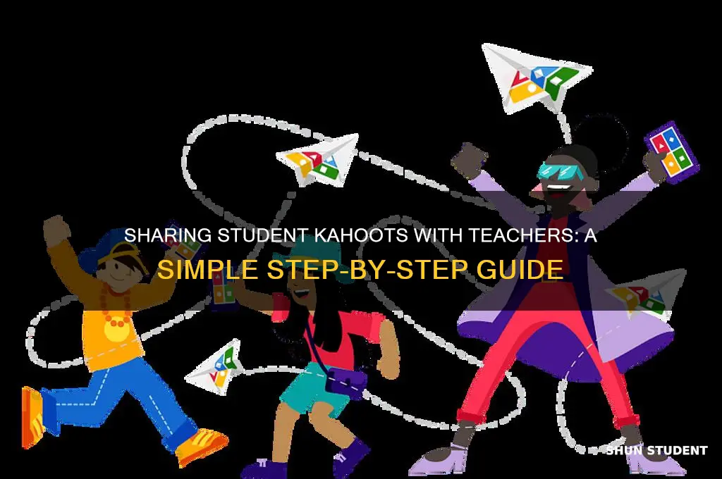 how to share a student kahoot with a teacher