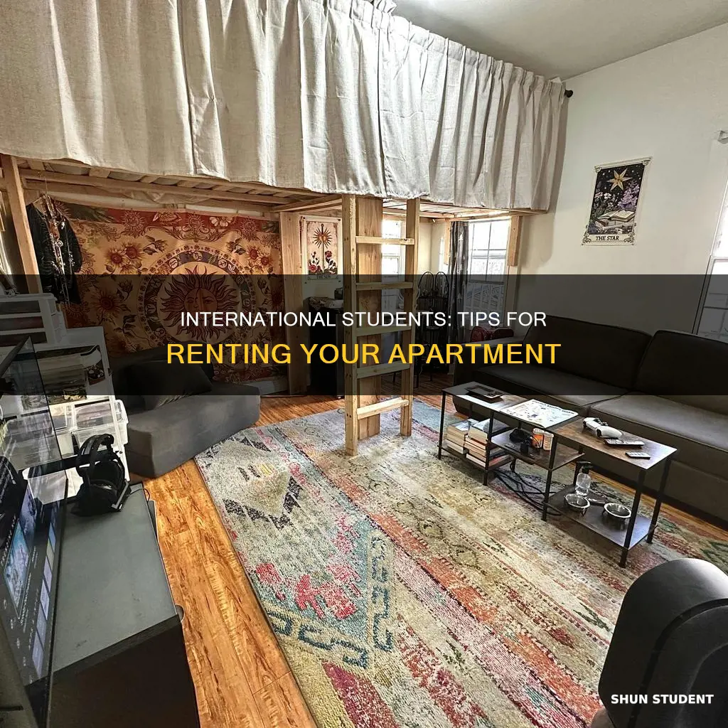 how to show international student for leasing apartment