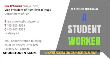 Crafting a Professional Email Signature as a Student Worker