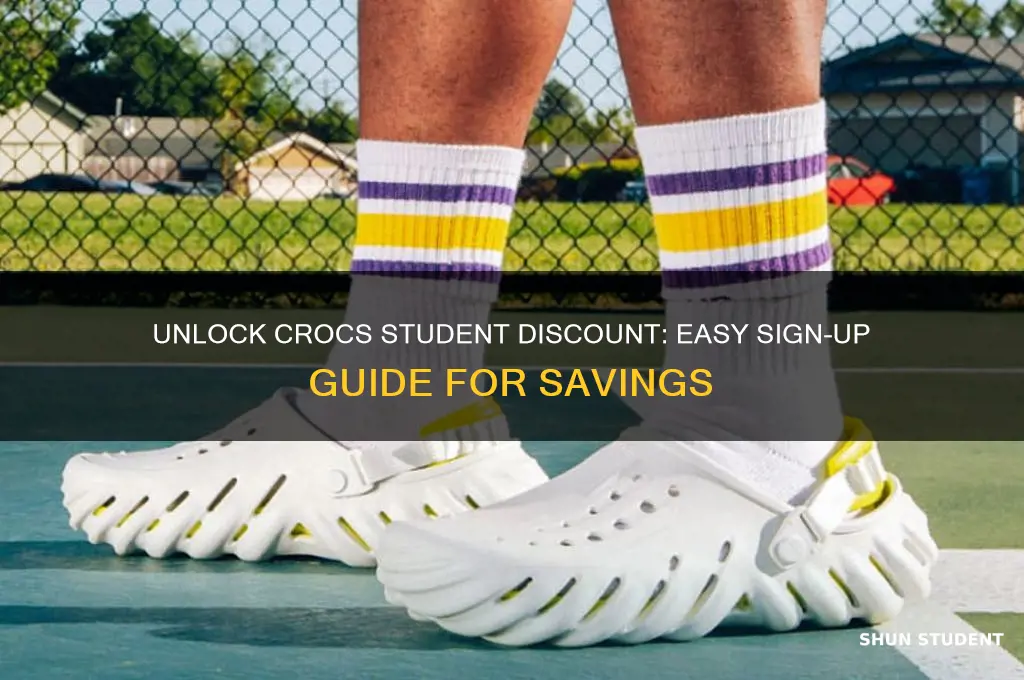 how to sign up for crocs student discount