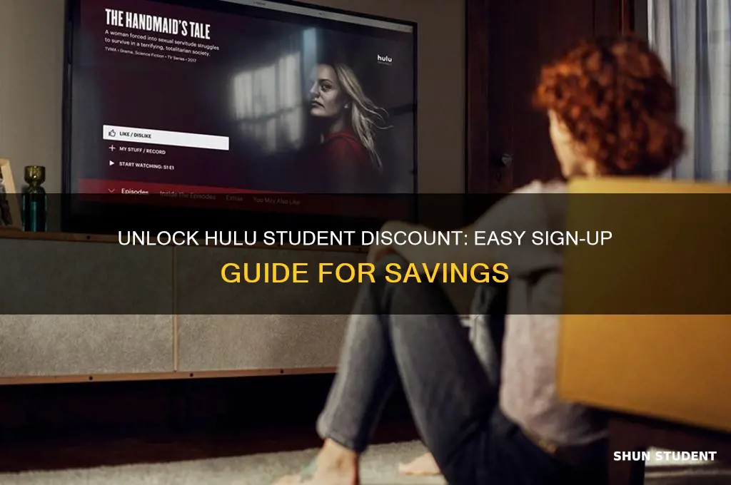 how to sign up for hulu student discount