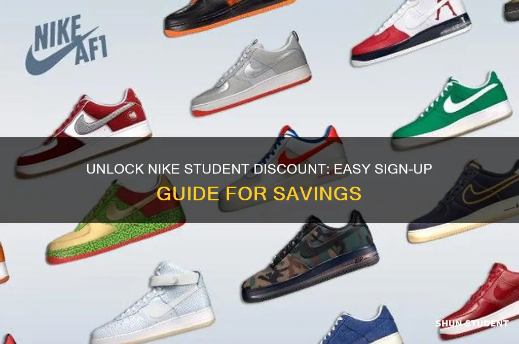 how to sign up for nike student discount