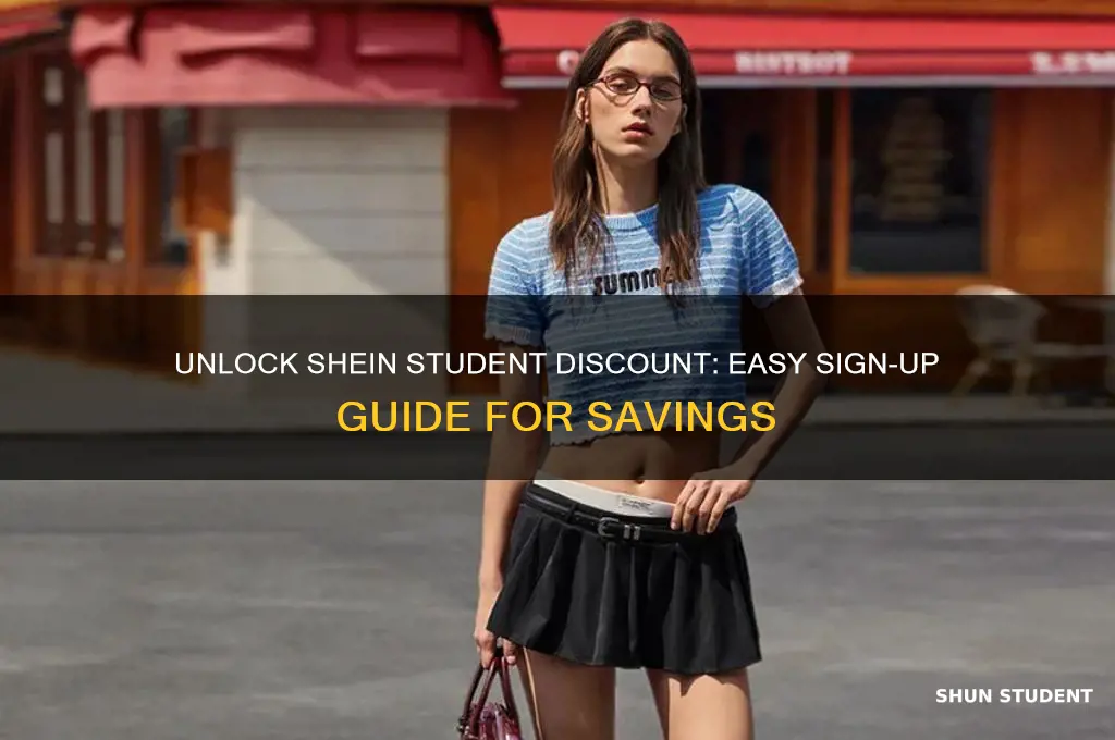 how to sign up for shein student discount