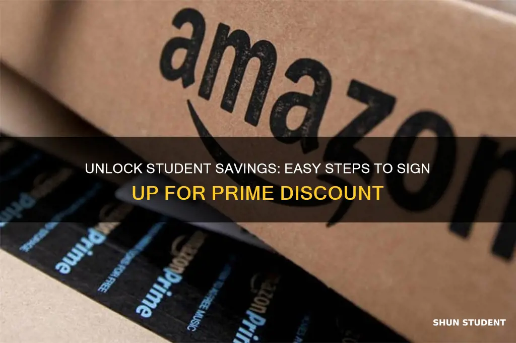 how to sign up for student discount prime