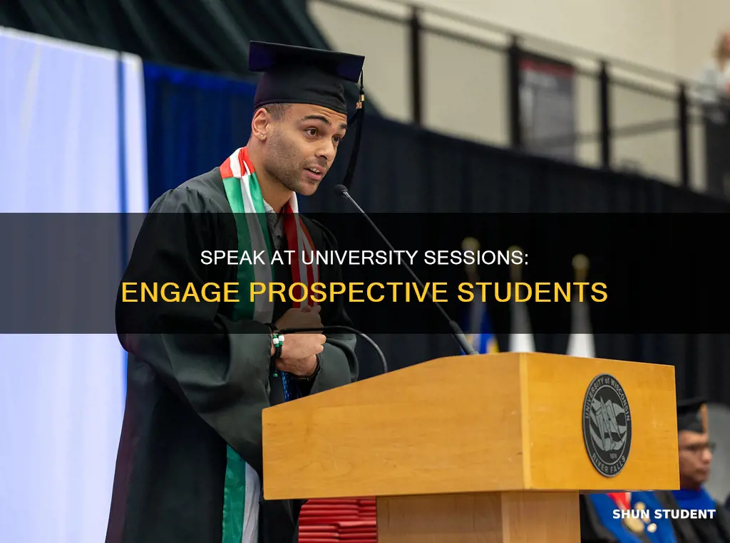 how to speak at university prospective student sessions