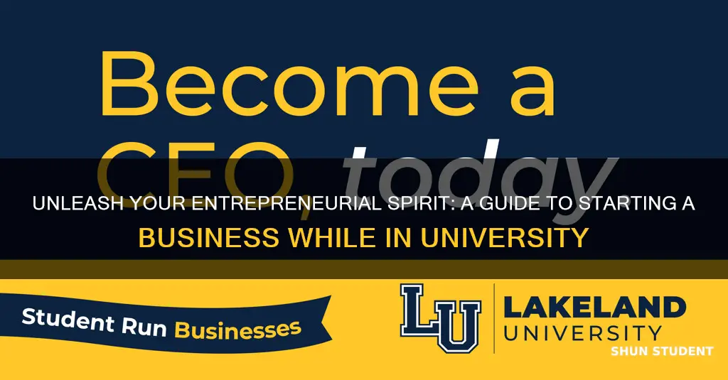 how to start a business as a university student