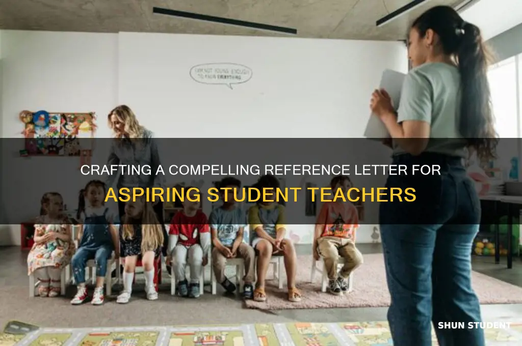 how to start a reference letter for a student teacher