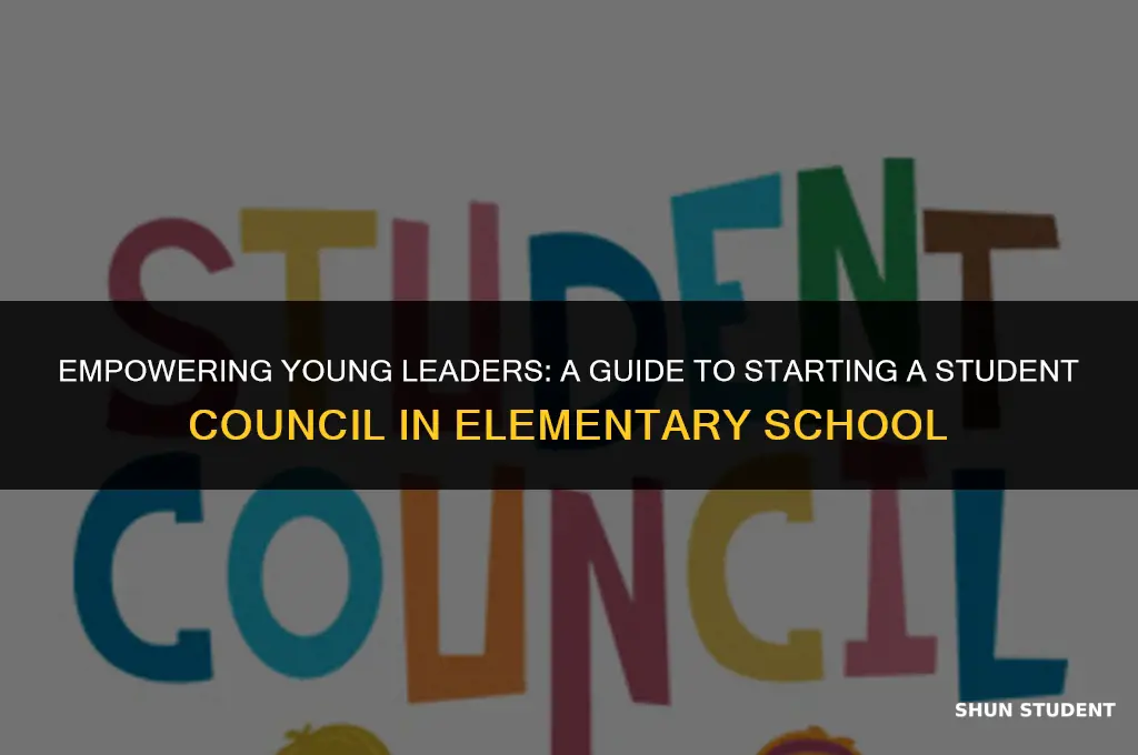 how to start a student council in elementary school