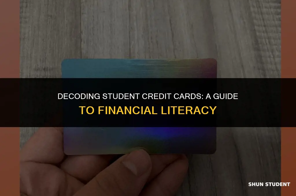 how to student credit cards work