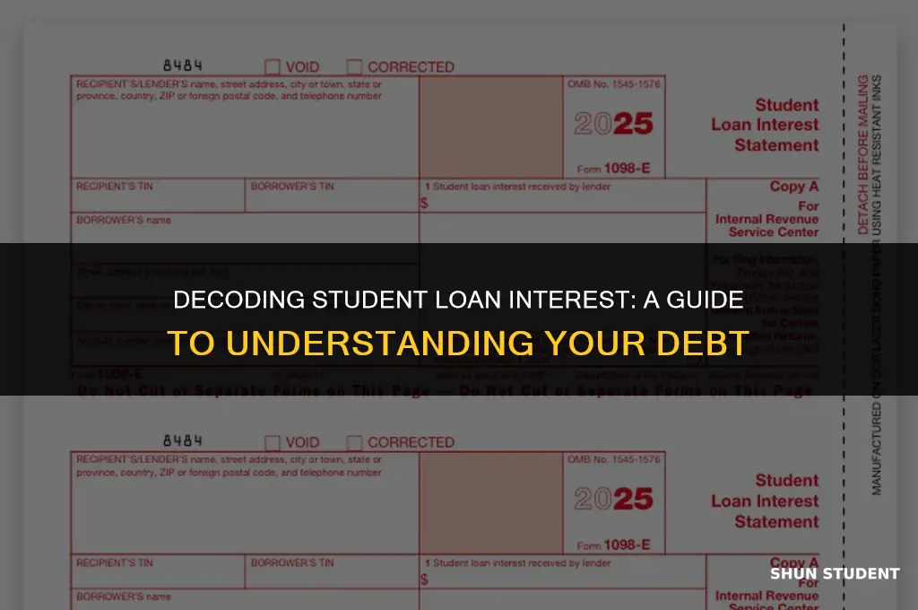 how to student loan interest work