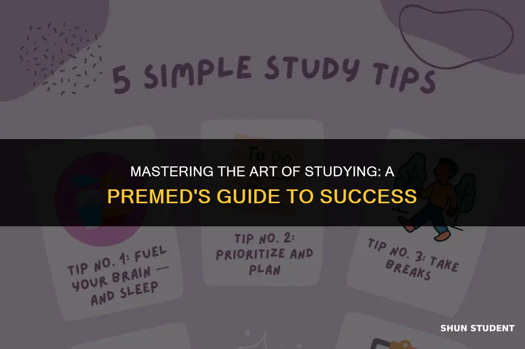 how to study as a premed student