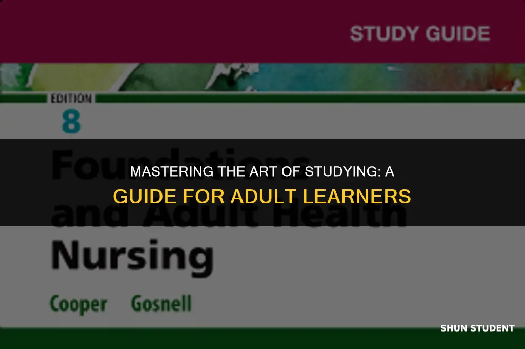 how to study as an adult student