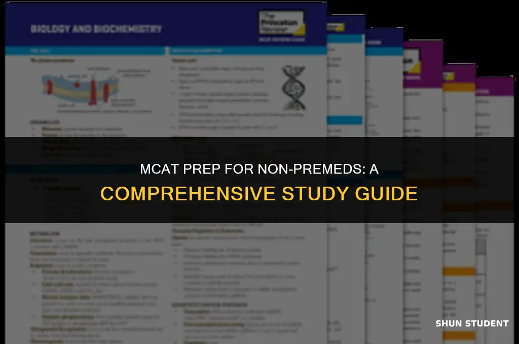 how to study for mcat as nonpremed student