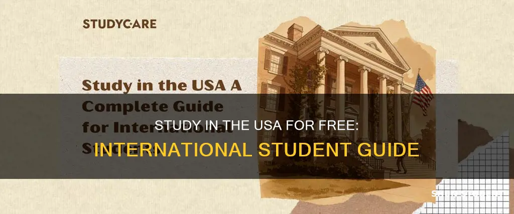 how to study free in usa for international students