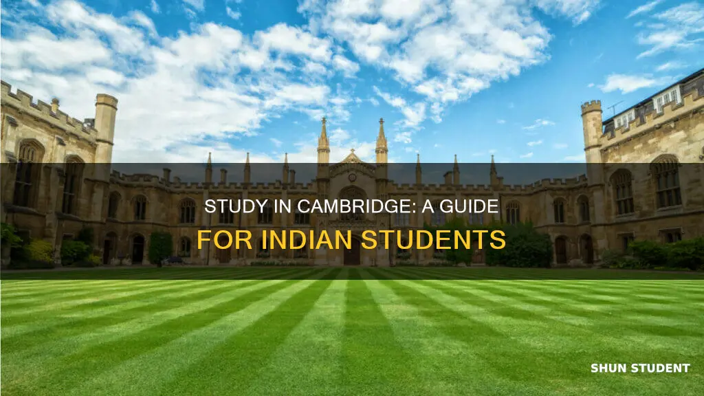how to study in cambridge university for indian students