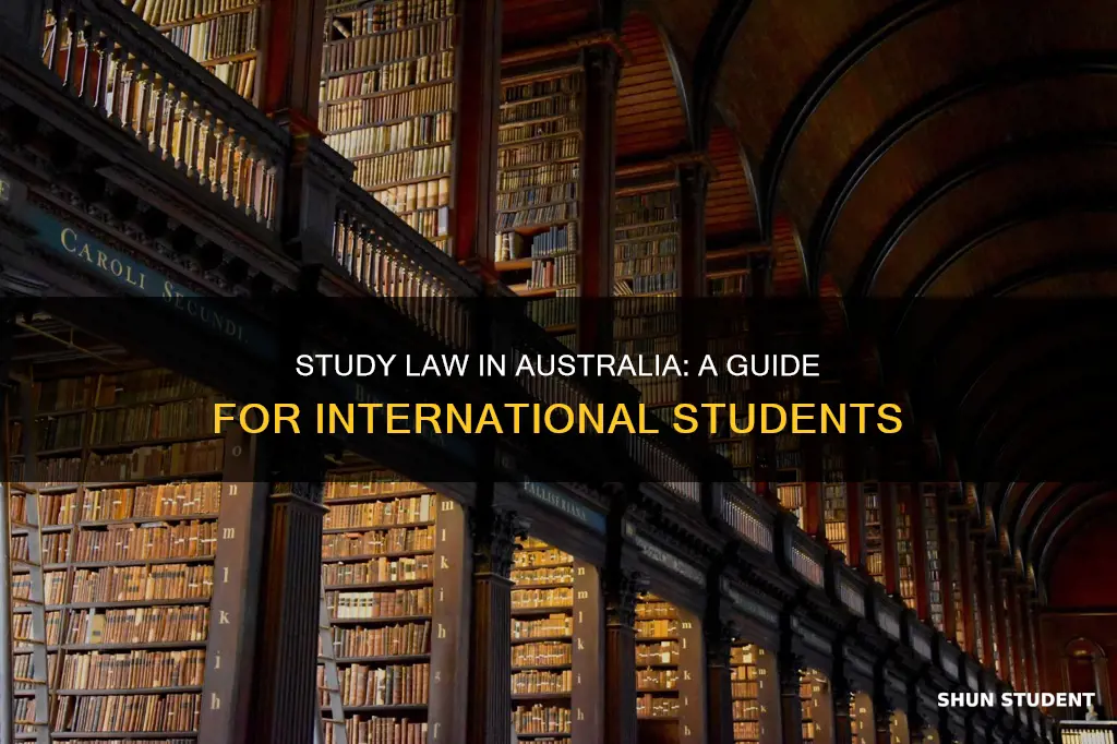how to study law in australia as an international student