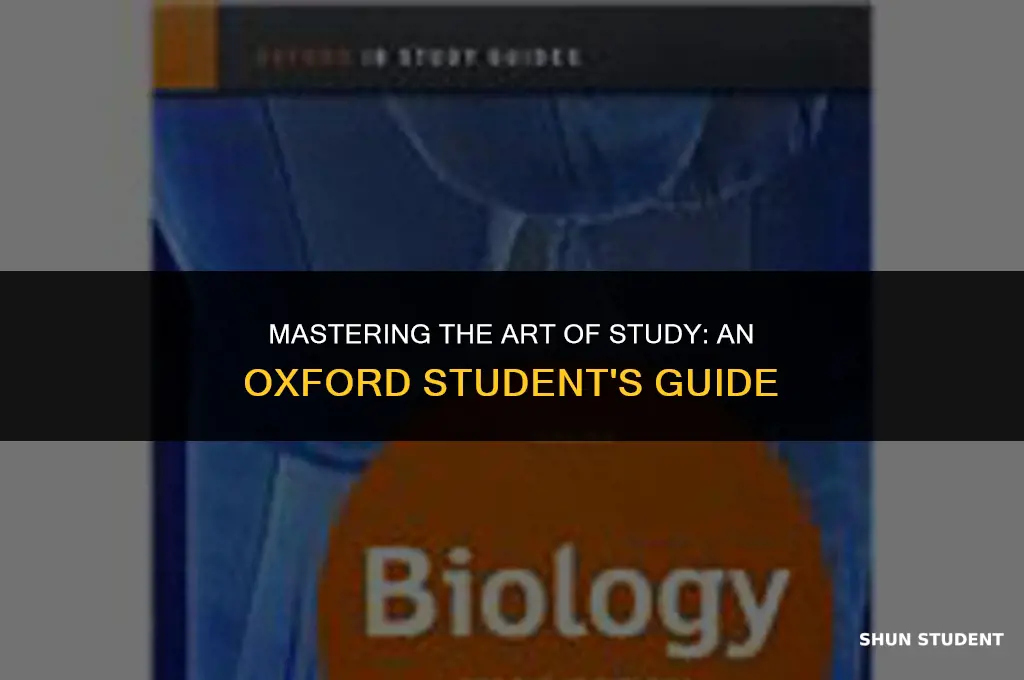 how to study like an oxford student