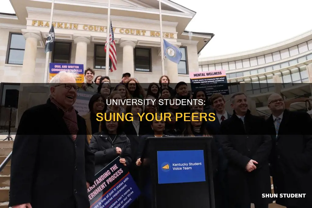 how to sue fellow university students