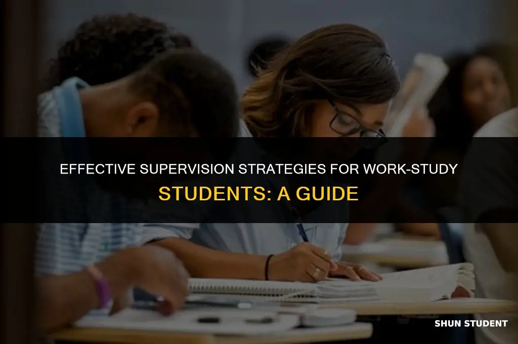 how to supervise work study students