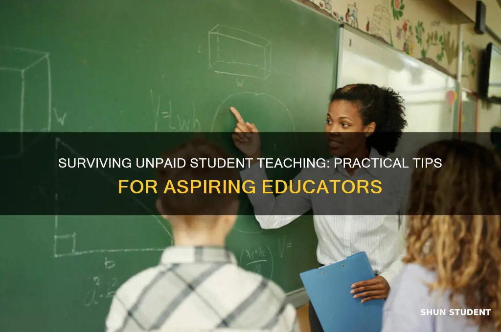 how to survive unpaid student teaching