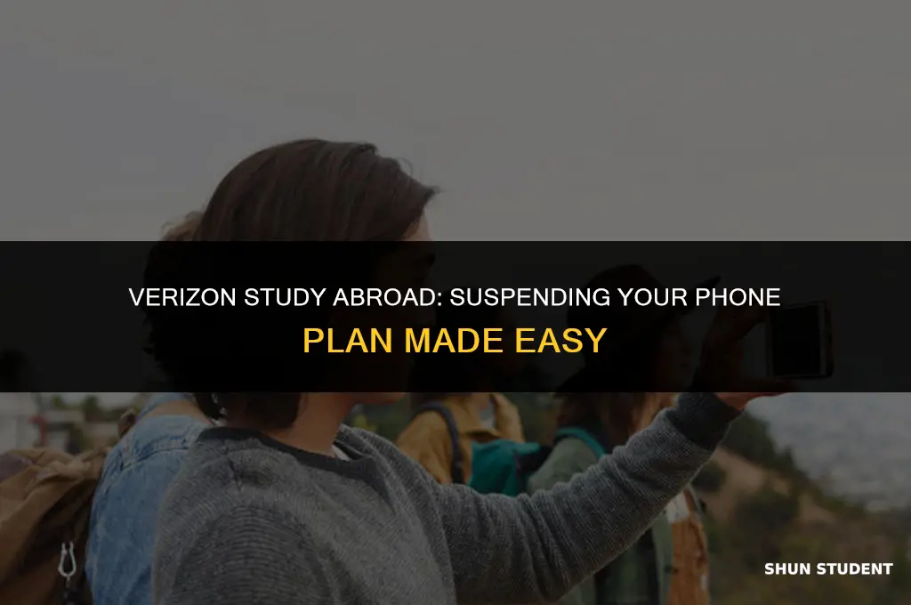 how to suspend phone for students study overseas on verizon