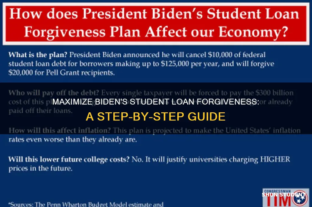 how to take advantage of biden student loan forgiveness