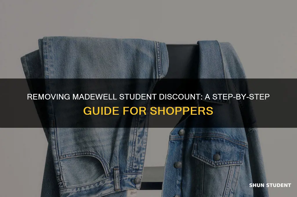 how to take off student discount on madewell