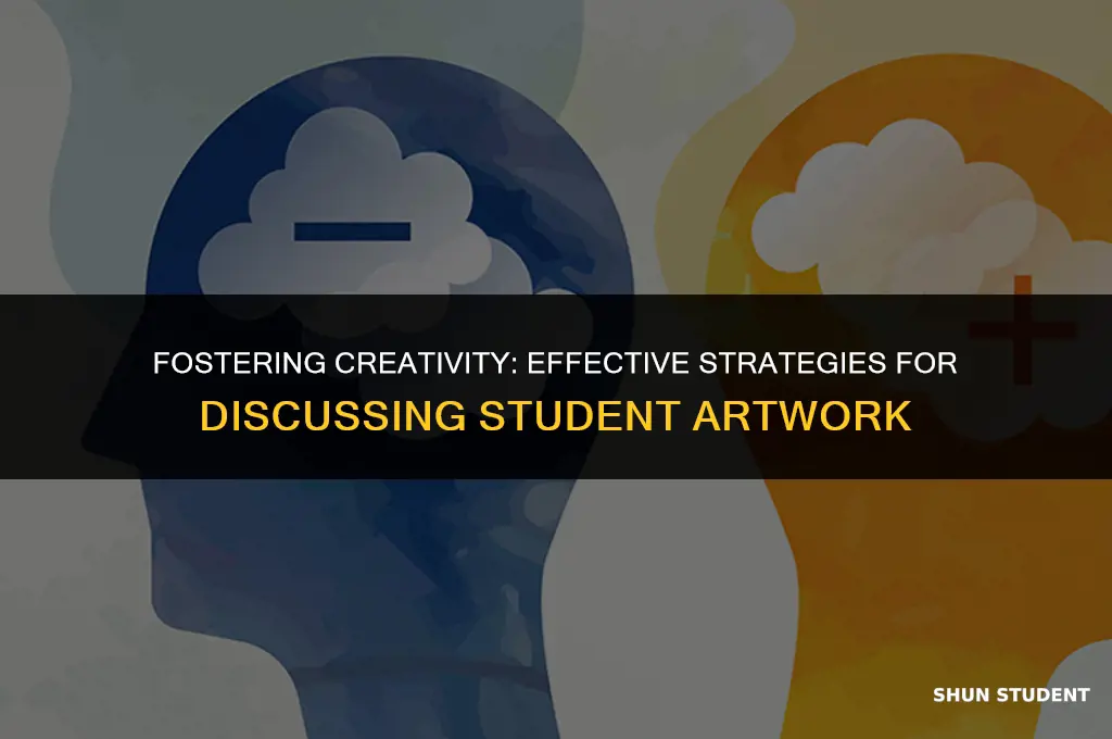 how to talk to students about their art work