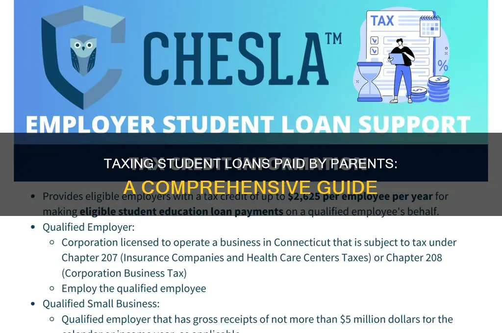 how to tax student loans parents pay