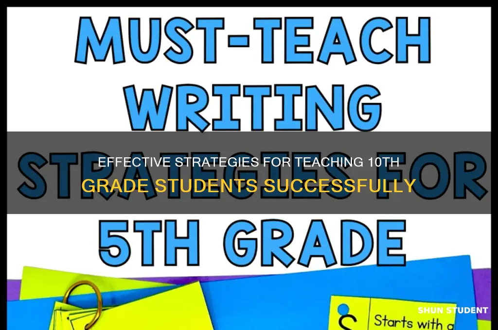 how to teach 10th class student