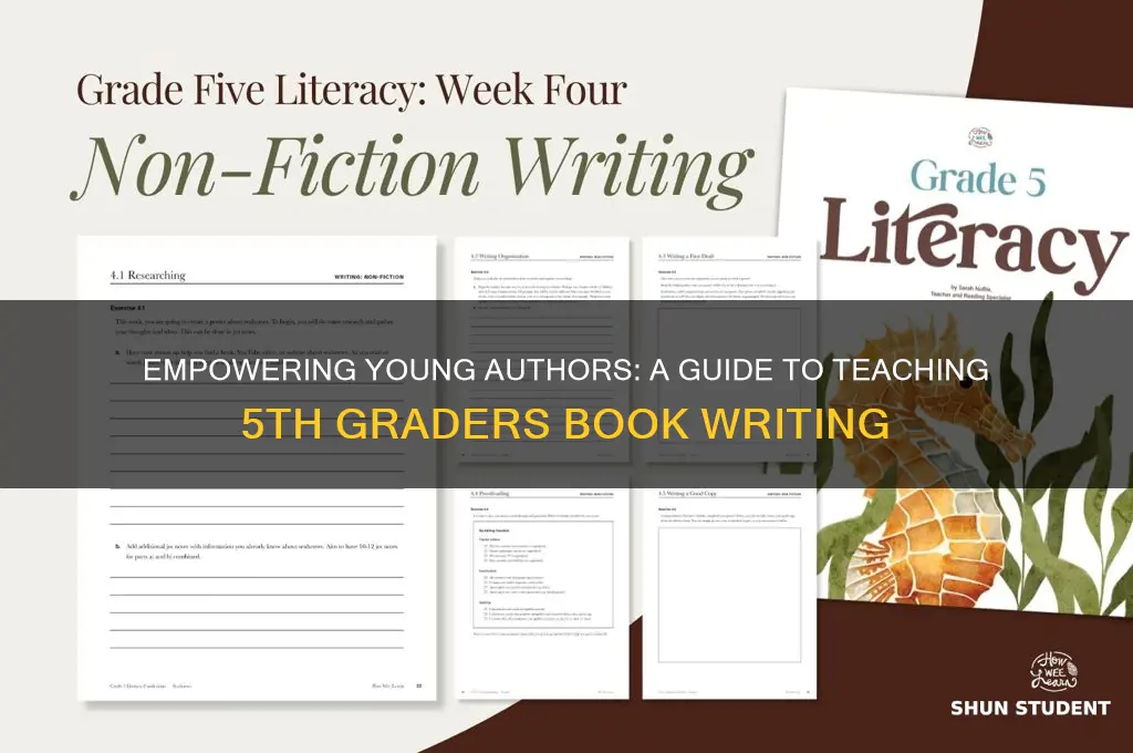 how to teach 5th grade students to write a book