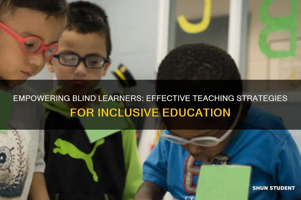 how to teach a blind student