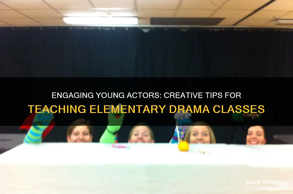 how to teach a drama class for elementary students