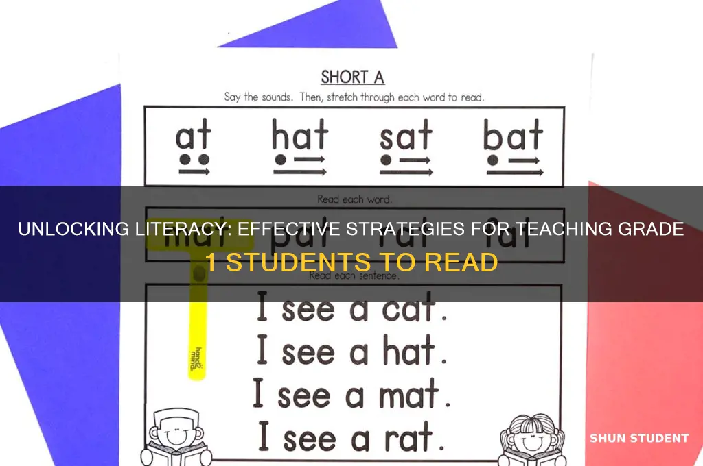 how to teach a grade 1 student to read