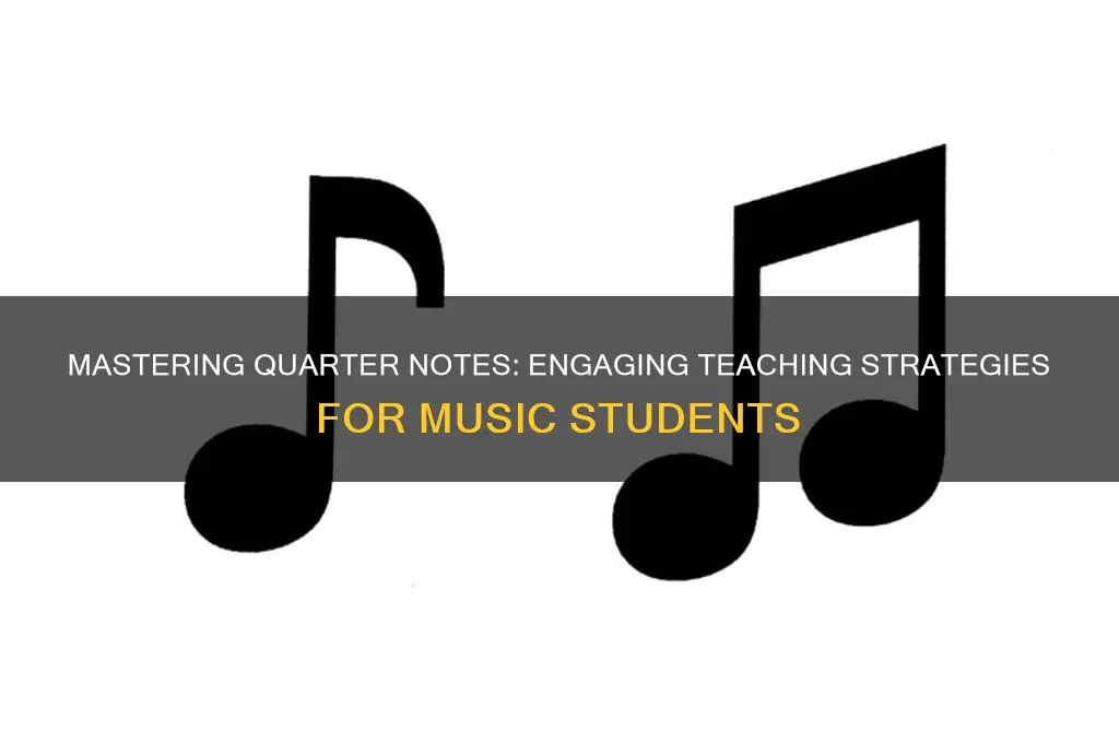 how to teach a quarter note to students
