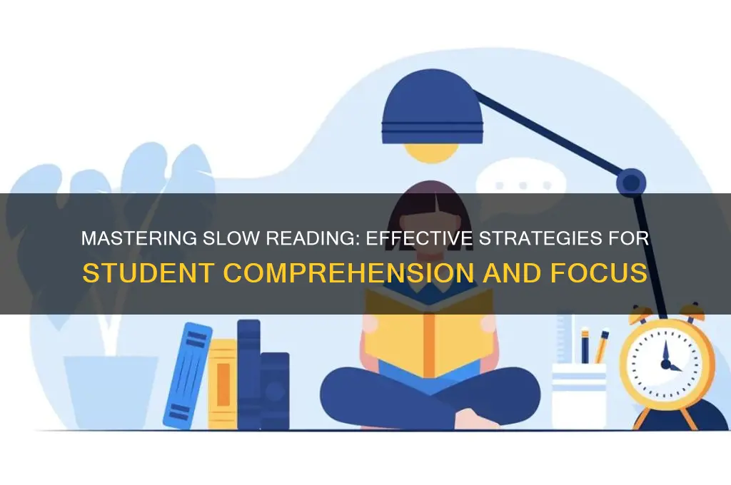 how to teach a student to read slower