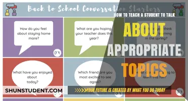 Guiding Conversations: Teaching Students to Choose Appropriate Topics Effectively