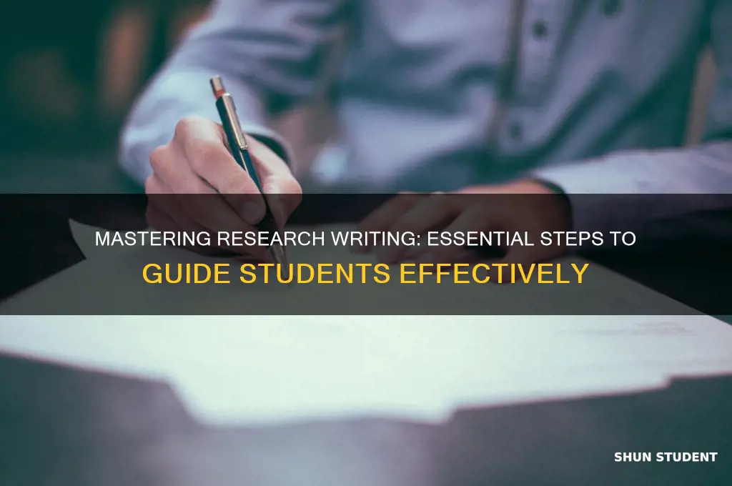 how to teach a student to write a research paper